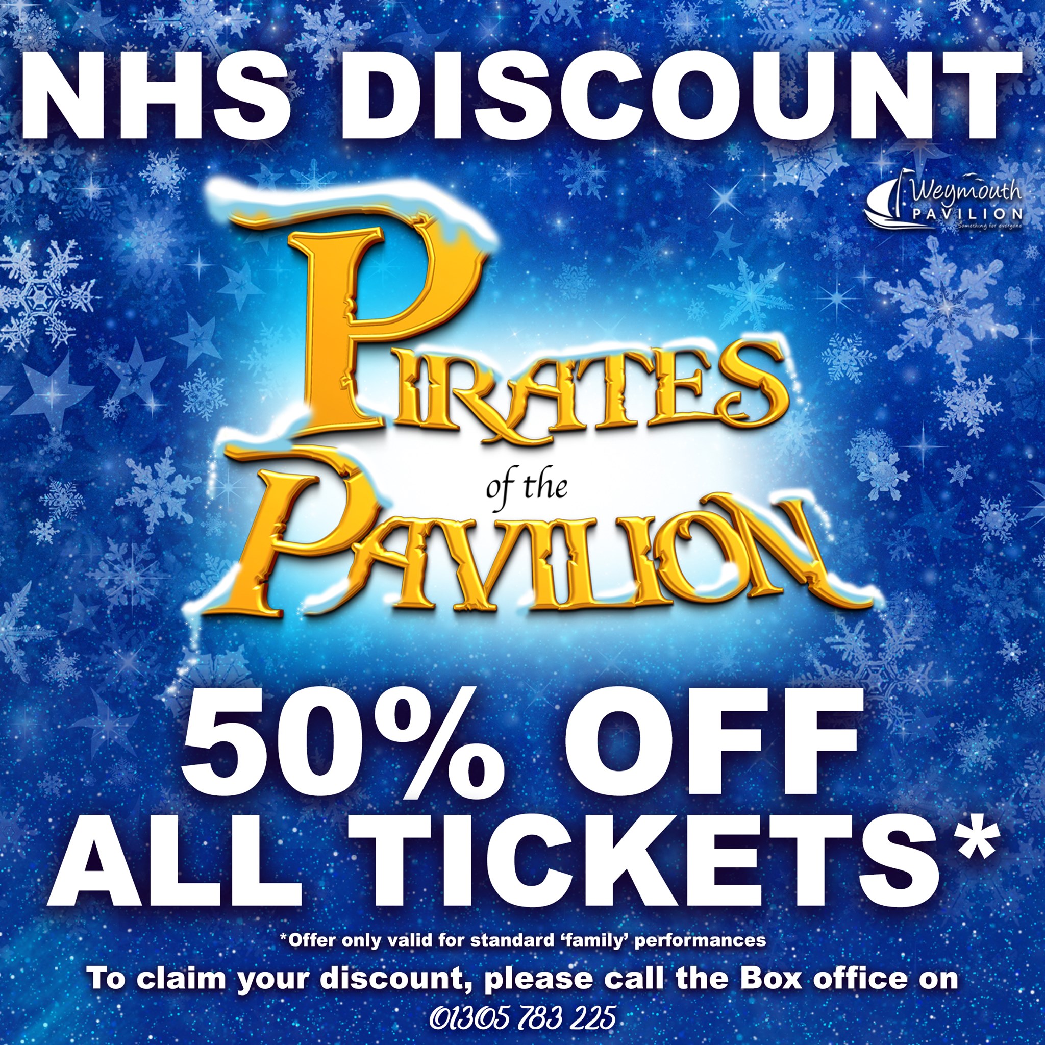 50 NHS Discount for select shows Weymouth Pavilion