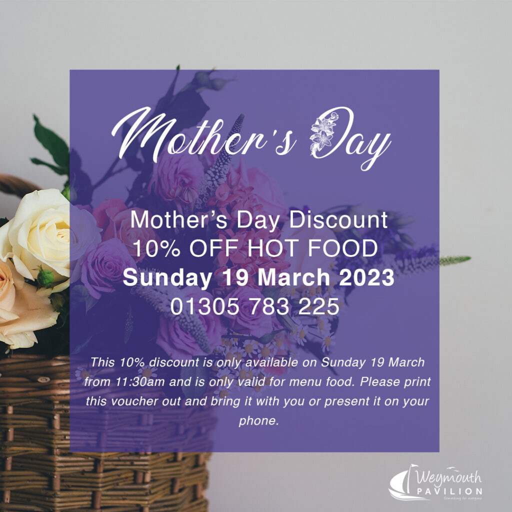 10% Off food this Mother’s Day