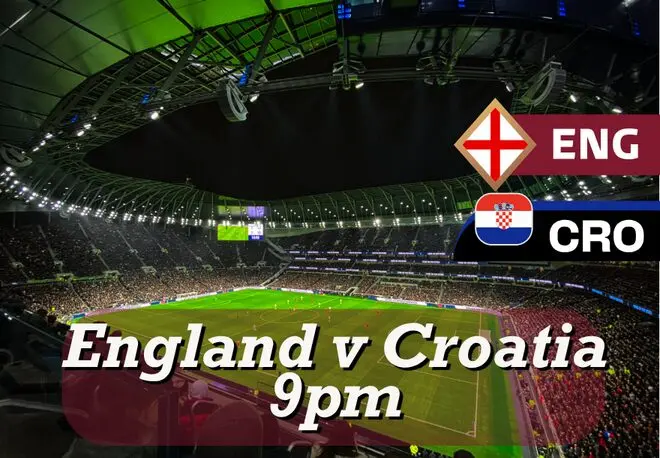 England vs Croatia – FIFA World Cup Group Game