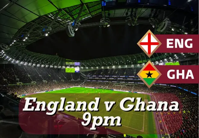 England vs Ghana – FIFA World Cup Group Game